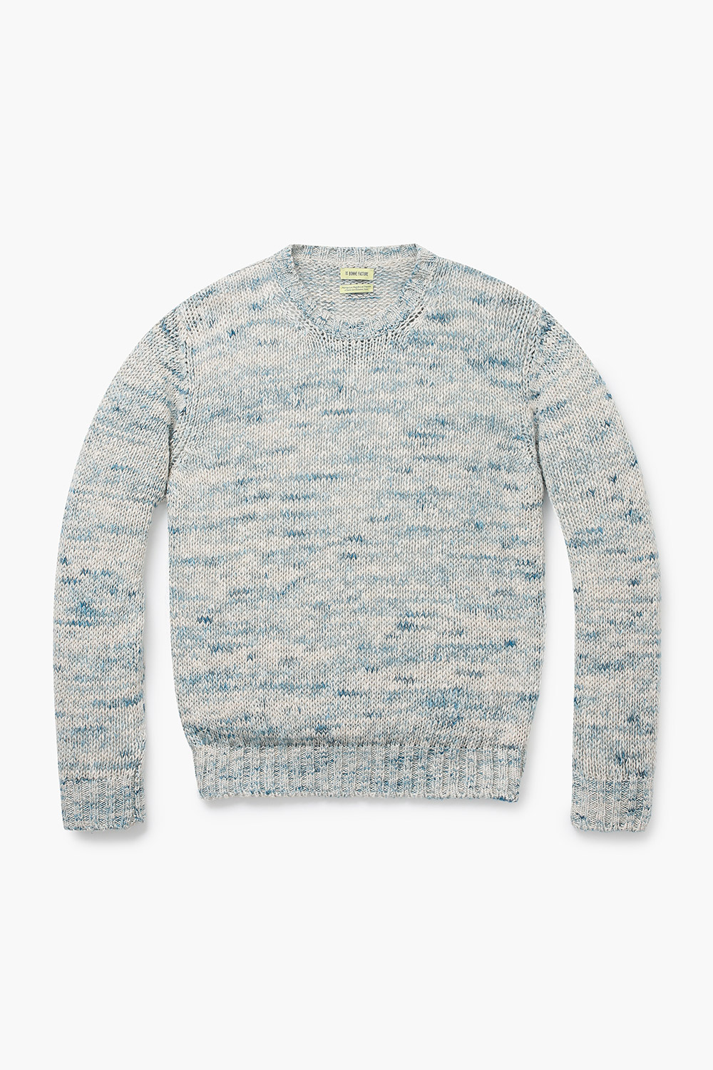 린넨 혼방 크루넥 긴소매 니트 MA02 MOULINE BLU