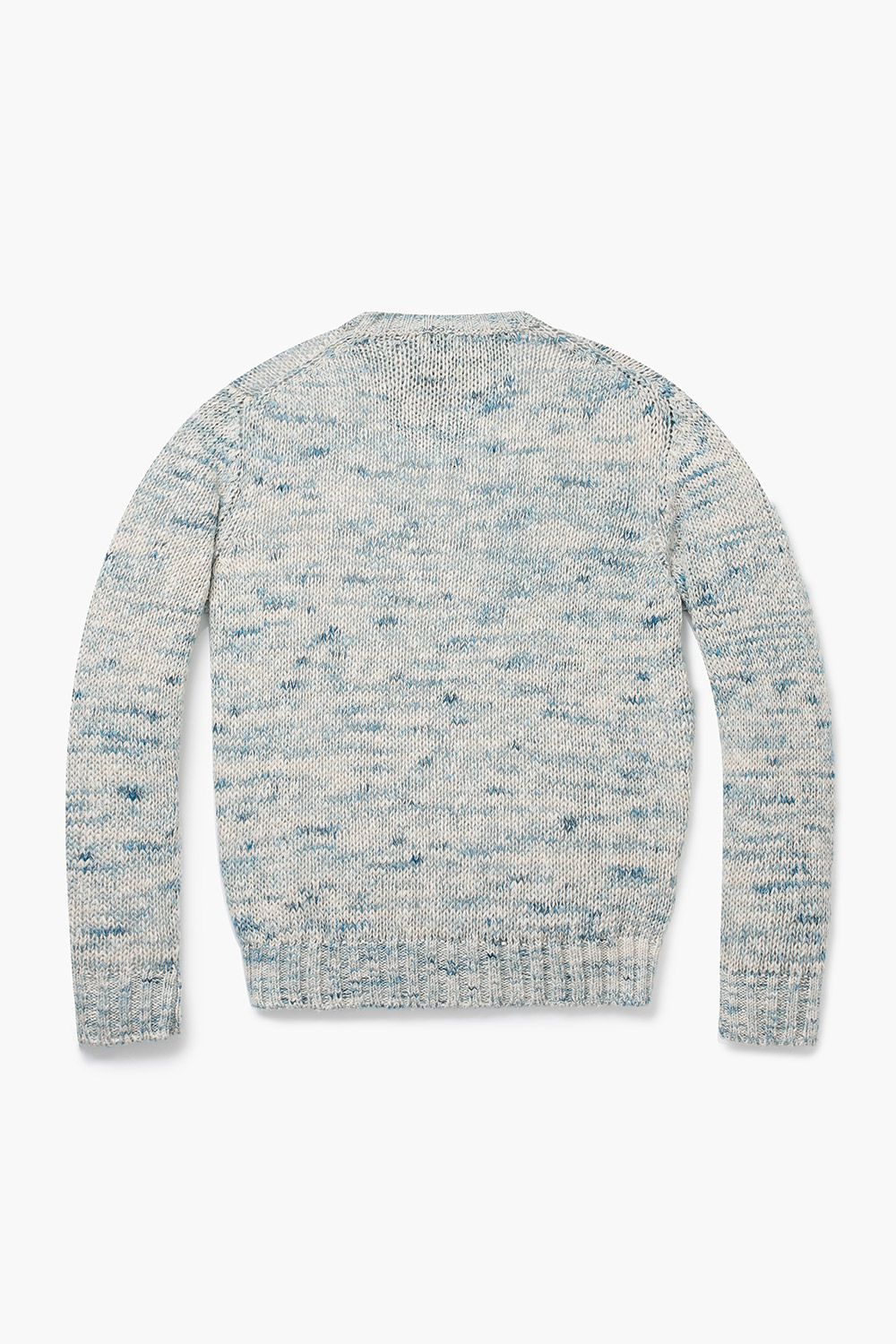 린넨 혼방 크루넥 긴소매 니트 MA02 MOULINE BLU