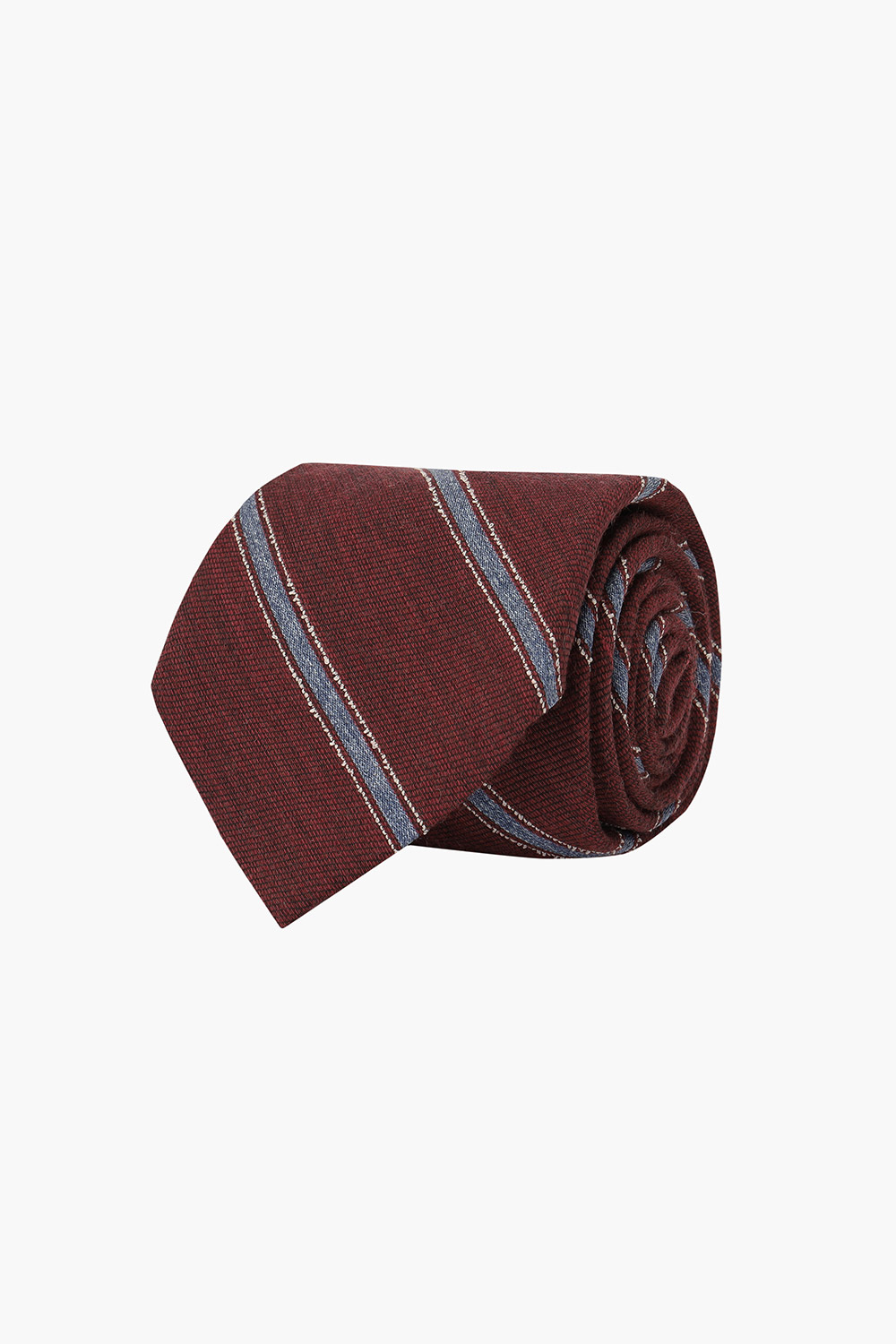 울 실크 혼방 스트라이프 넥타이 03121H905603