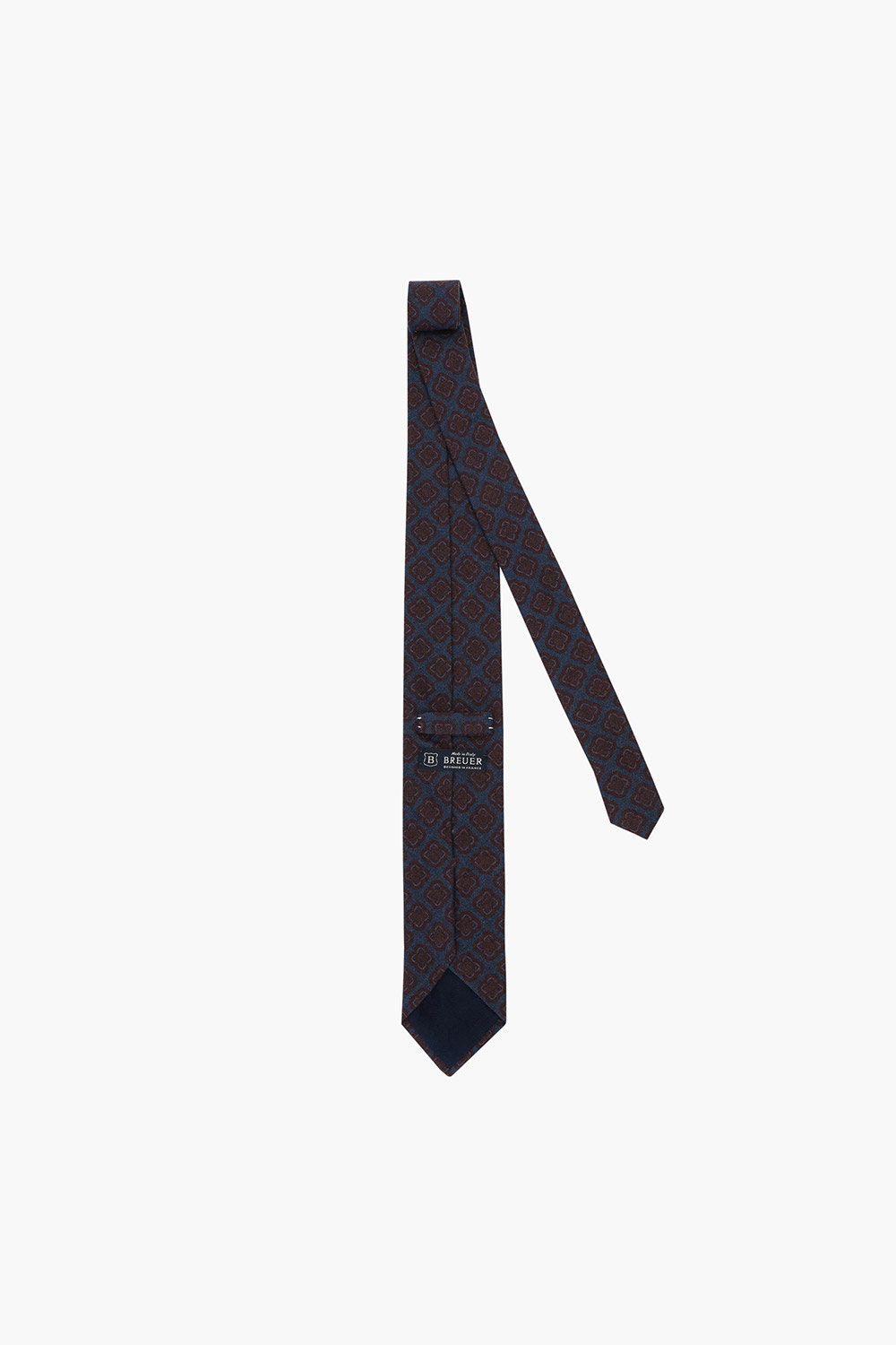 울 기하학 패턴 넥타이 03022H820207