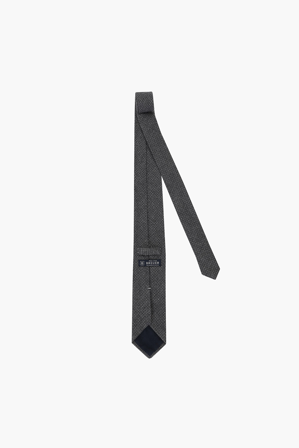 울 실크 혼방 깅엄 체크 넥타이 02117H821601