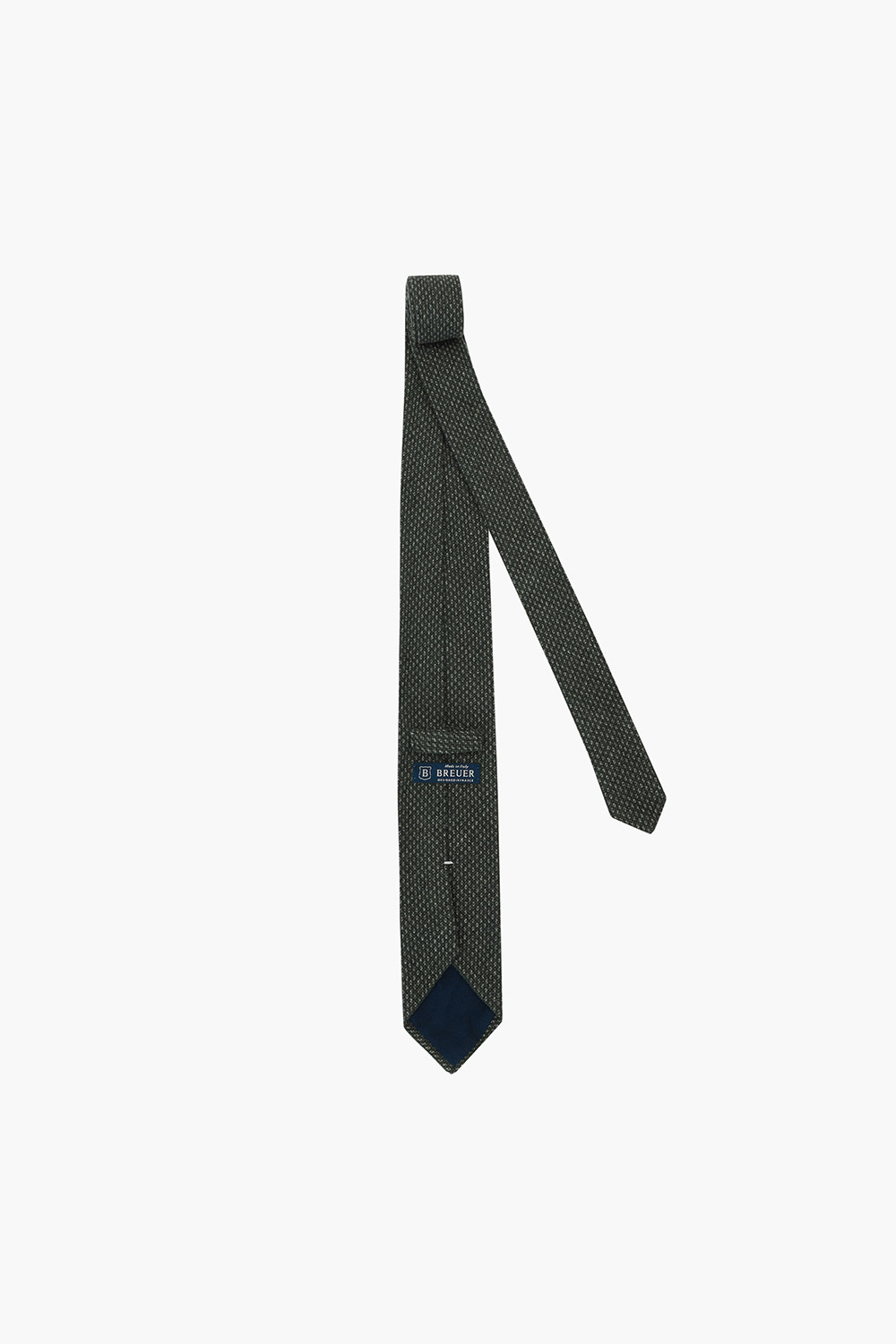 울 실크 혼방 깅엄 체크 넥타이 02117H821606