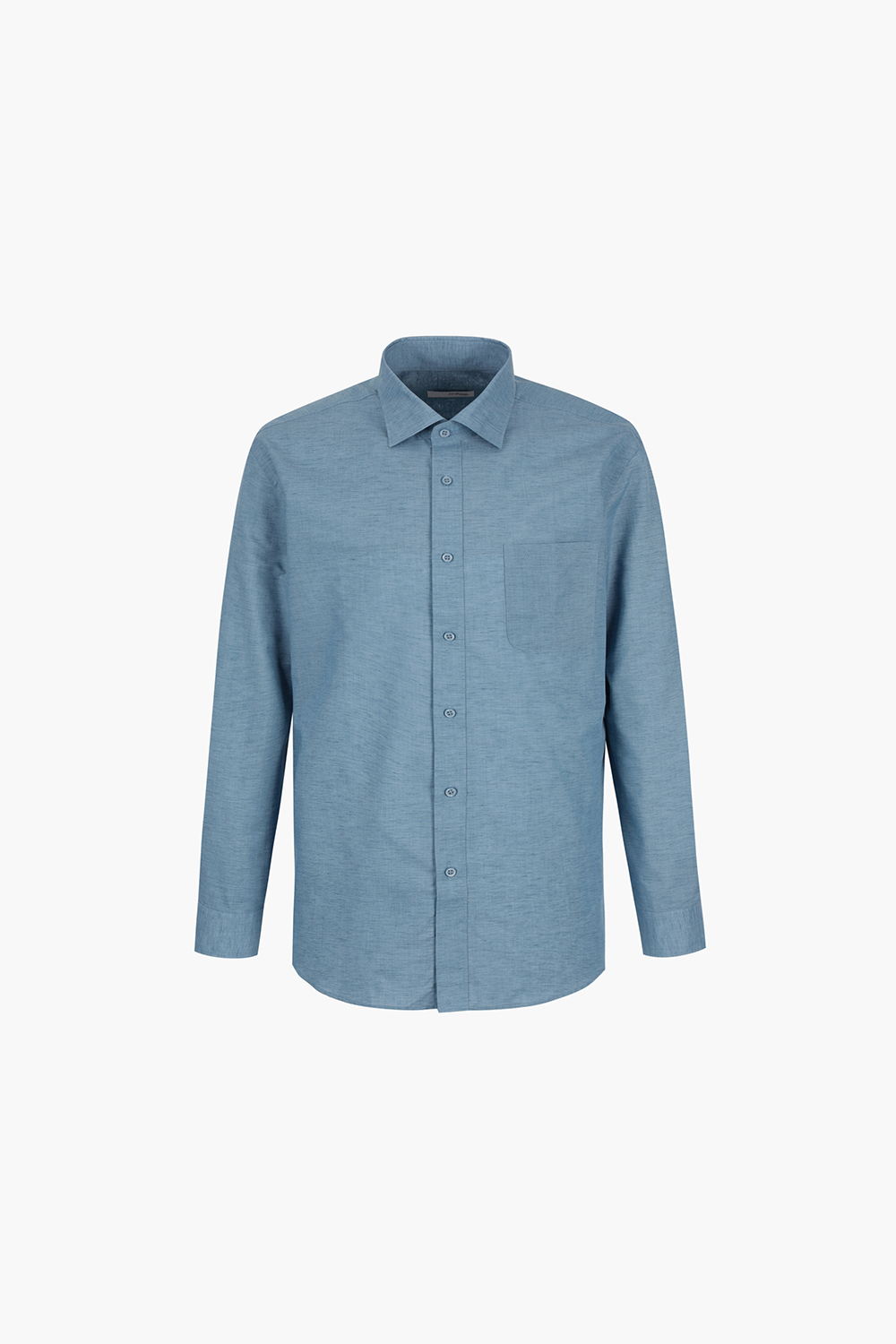 린넨 혼방 솔리드 165 비즈니스 셔츠 블루 SE5SM11LS165SBU