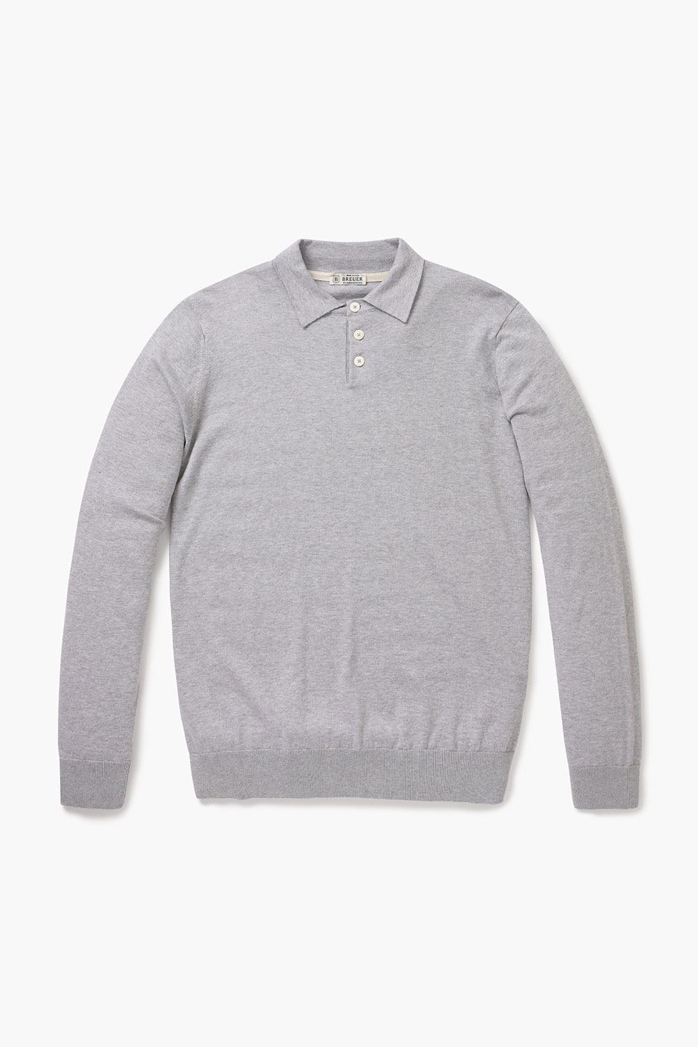 코튼 폴로 긴소매 니트 BR603P452906