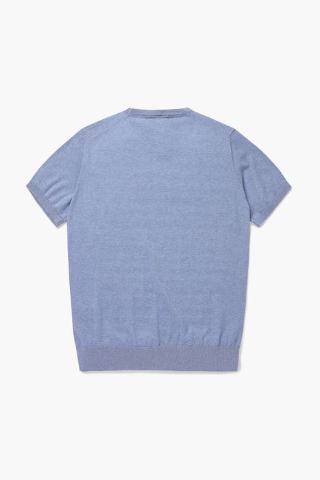 코튼 크루넥 반소매 니트 BR601MCP452904