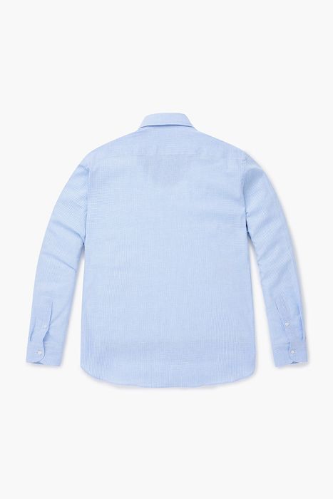 린넨 혼방 마이크로 깅엄 체크 셔츠 ORI21401