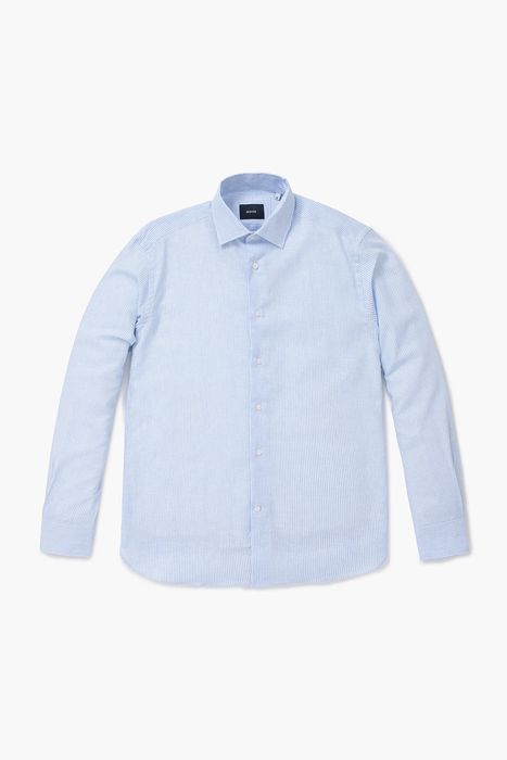 린넨 혼방 스트라이프 셔츠 ORI20201