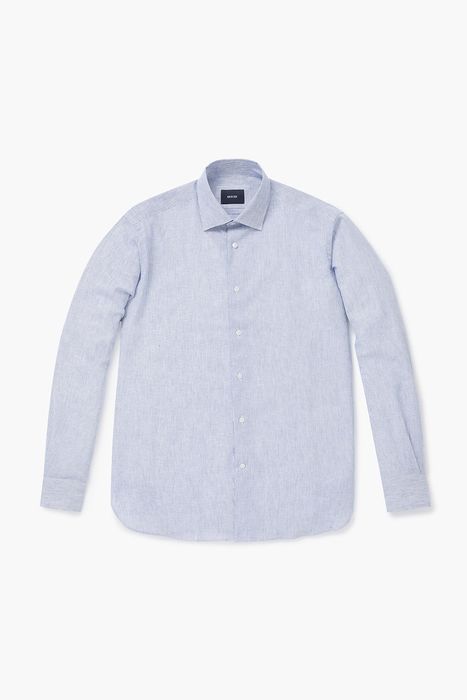 린넨 혼방 스트라이프 셔츠 ORI20102