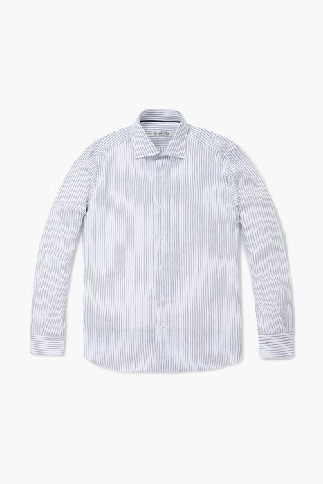 린넨 스트라이프 셔츠 BE070P440201