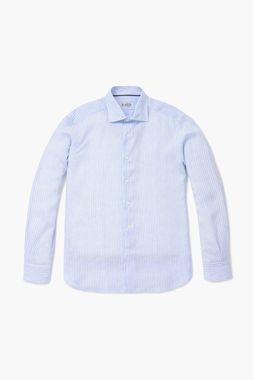 린넨 스트라이프 303 라이트블루 셔츠