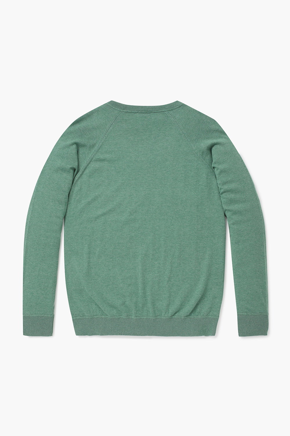 코튼 크루넥 103 그린 긴소매 니트