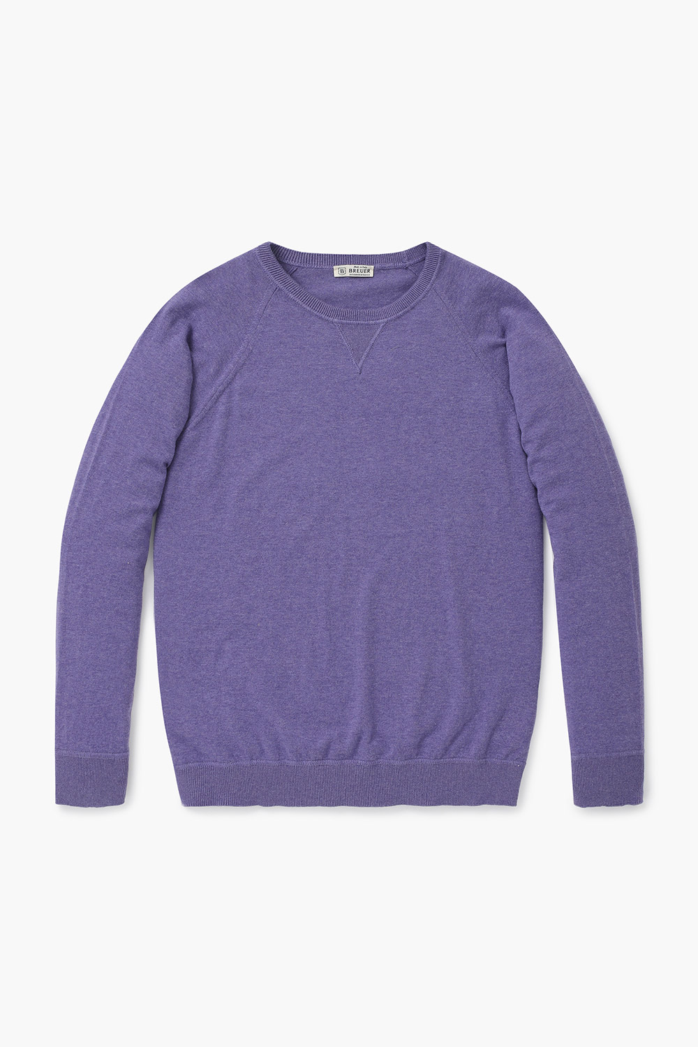 코튼 크루넥 103 퍼플 긴소매 니트