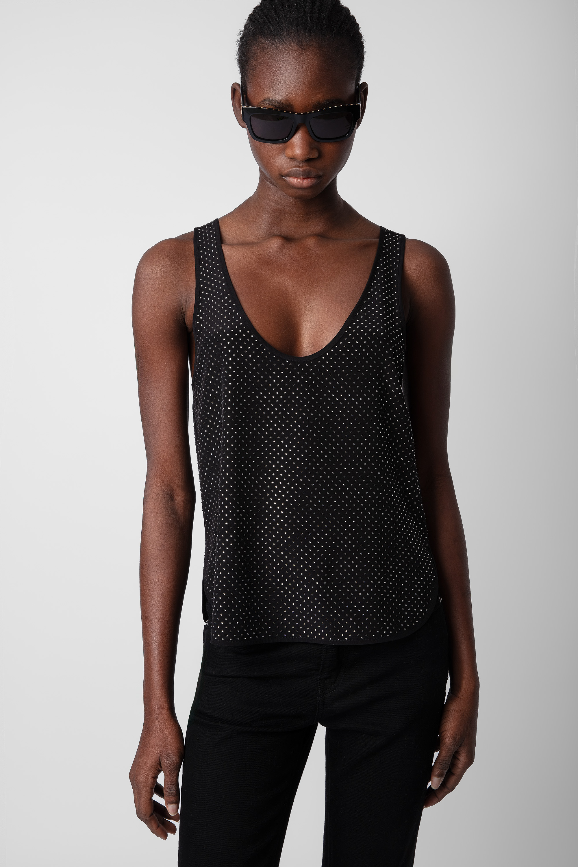 Carys Strass Silk Top