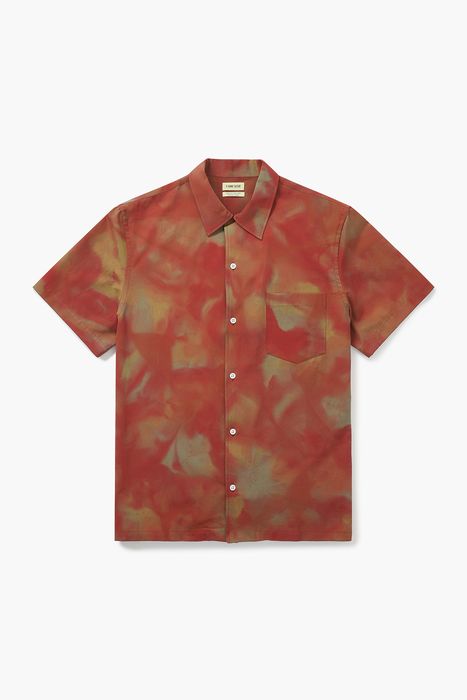 코튼 타이다이 캠프 카라 반소매 셔츠 CH27 TIE-DYE SNR