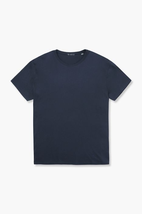 코튼 베이직 크루넥 반소매 티셔츠 66031UBP462601