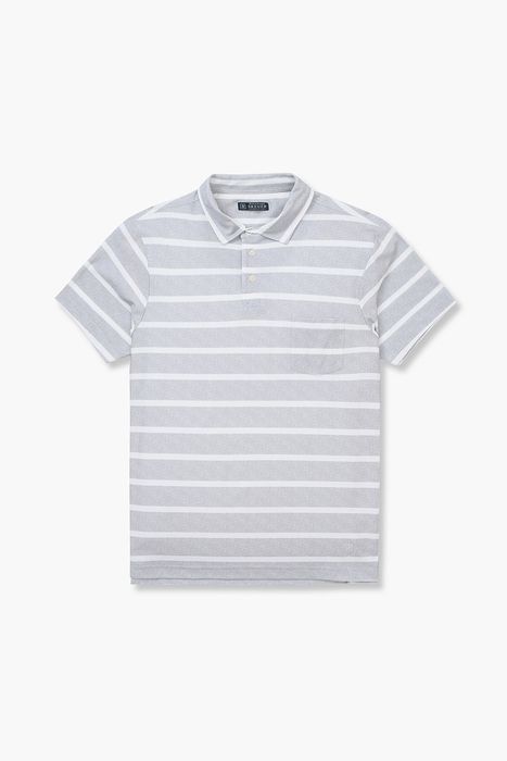 코튼 스트라이프 버튼 다운 반소매 티셔츠 65011NCP462211