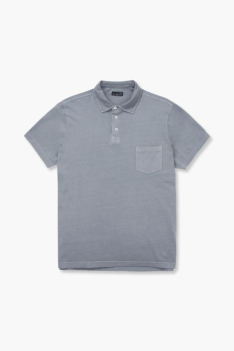 코튼 버튼 다운 포켓 반소매 티셔츠 69170P461809