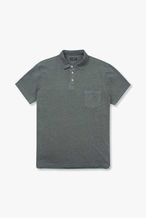 코튼 버튼 다운 포켓 반소매 티셔츠 69170P461810