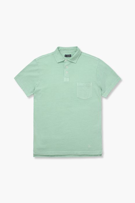 코튼 버튼 다운 포켓 반소매 티셔츠 69170P461817