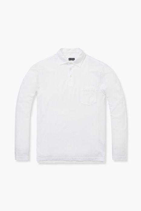 코튼 폴로 긴소매 티셔츠 67880P461808