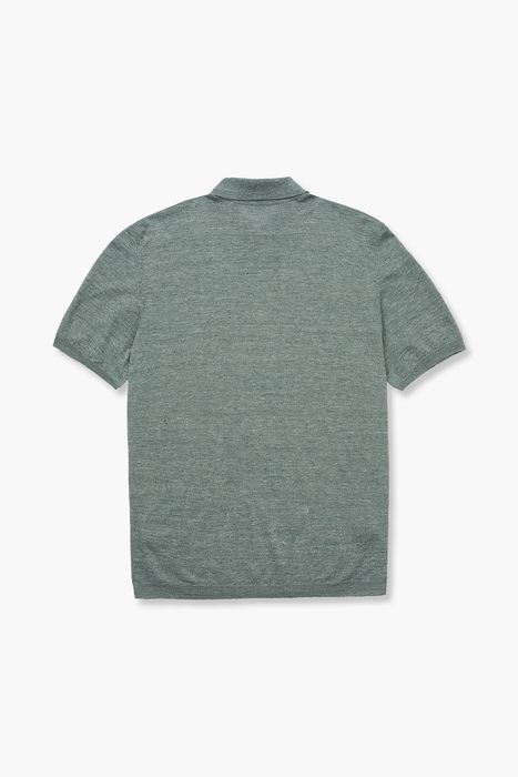 린넨 폴로 반소매 니트 BML022P452404