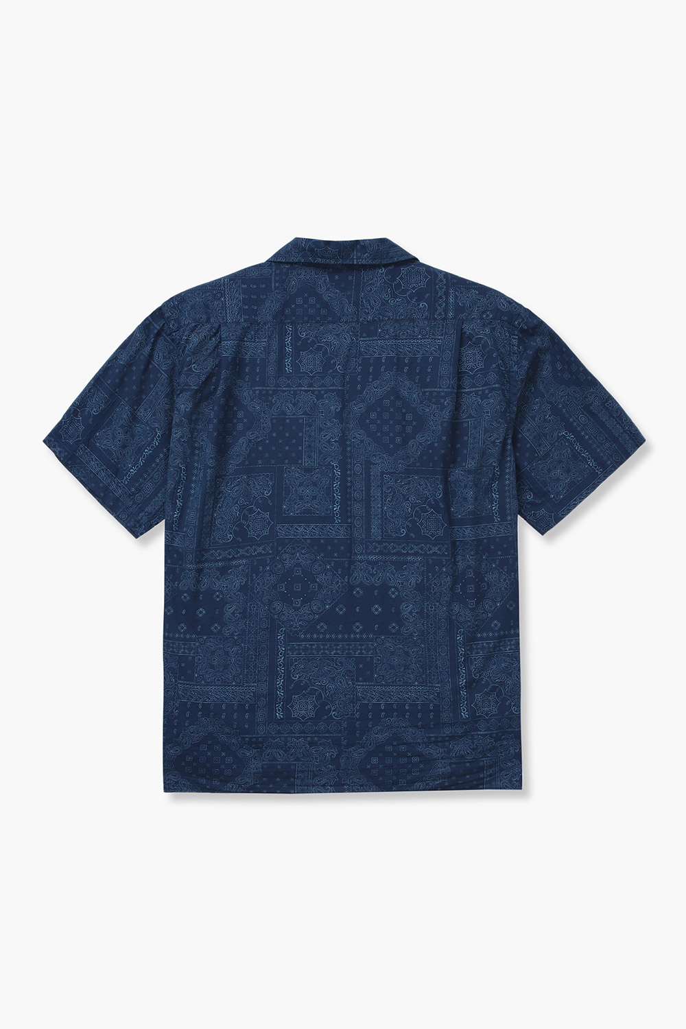 코튼 웨스턴 패턴 테일러드 카라 반소매 셔츠 BB04038 59