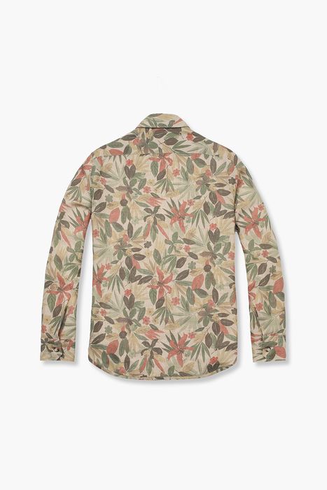 린넨 친스 패턴 셔츠 CA231P443701