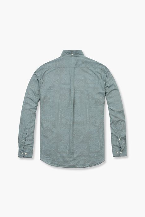 PITT 코튼 웨스턴 패턴 버튼 다운 카라 셔츠 BB07038 78