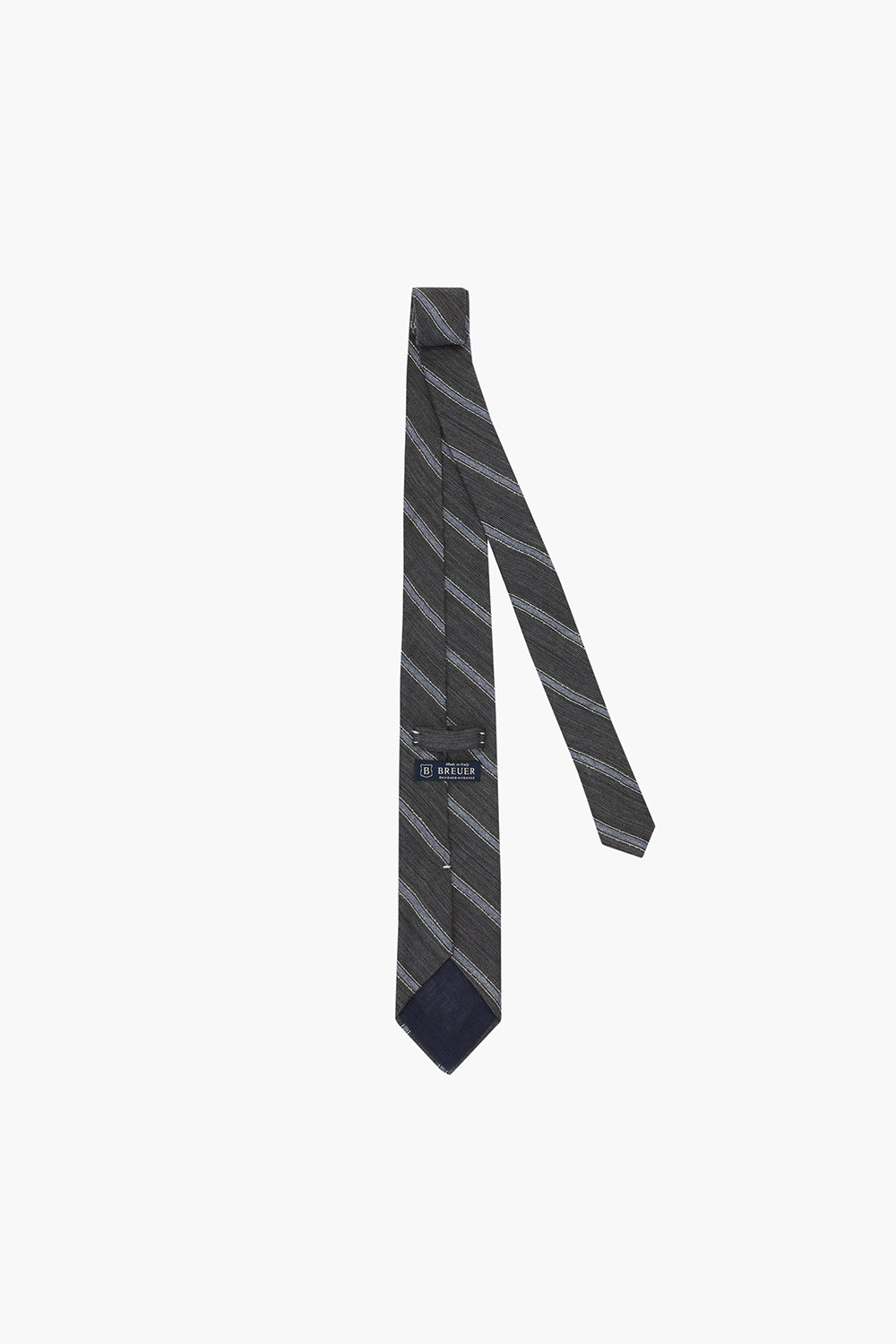 울 실크 혼방 스트라이프 넥타이 03121H905604