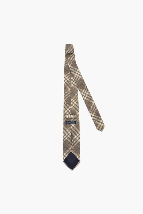 울 실크 혼방 타탄 체크 넥타이 02117H919006