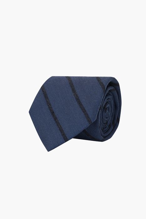 울 실크 혼방 스트라이프 넥타이 02112H903904