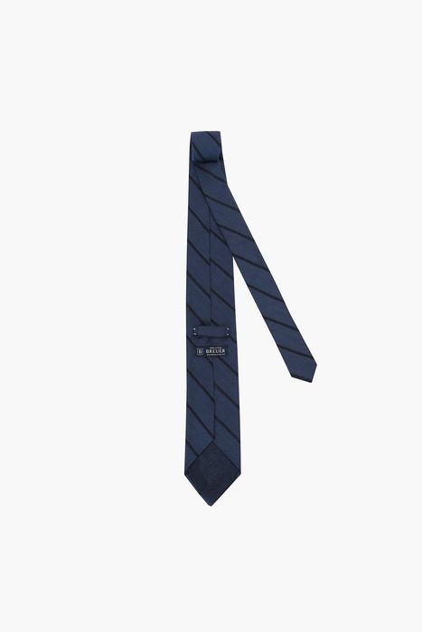 울 실크 혼방 스트라이프 넥타이 02112H903904