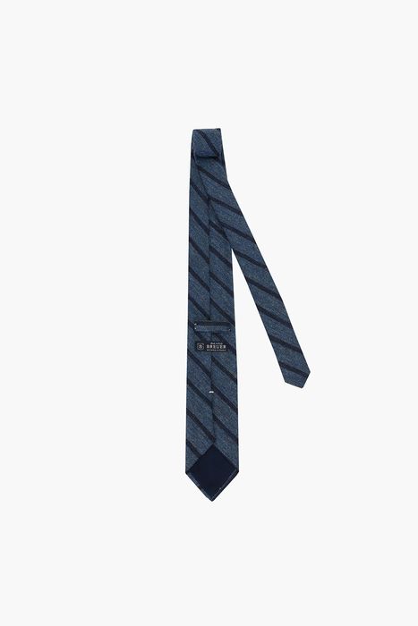 울 실크 혼방 스트라이프 넥타이 03030H805703