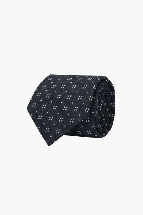 울 실크 혼방 플라워 자수 넥타이 03030H806303