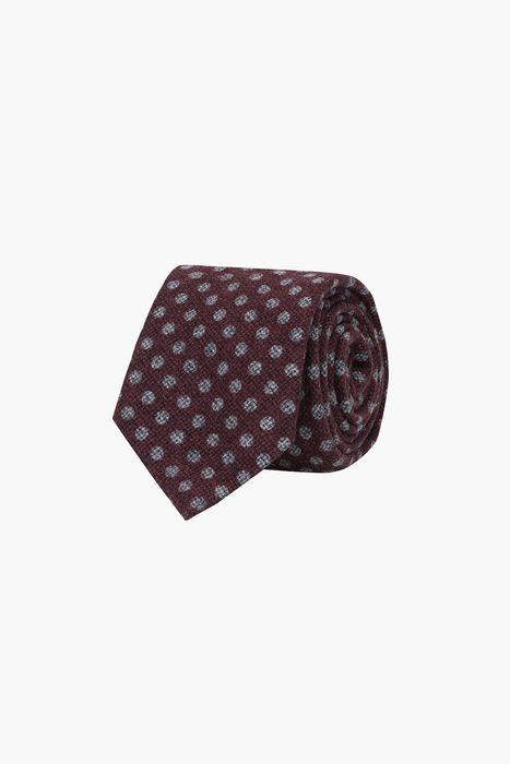 울 실크 혼방 도트 패턴 넥타이 02117H821302