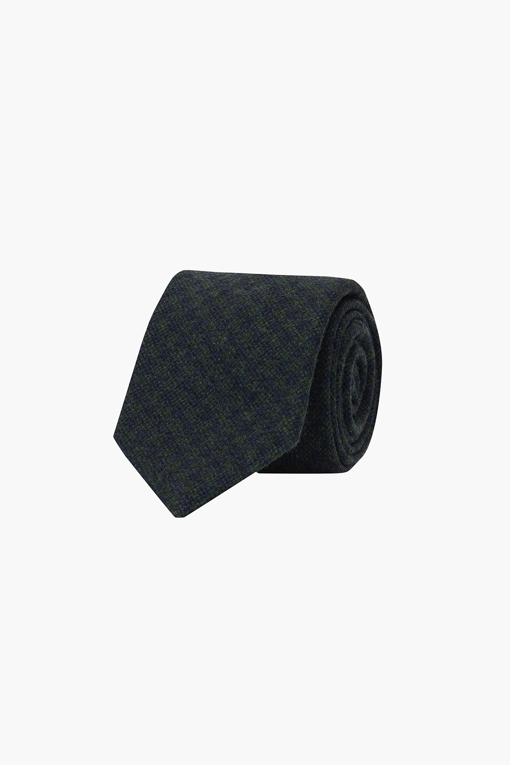 울 실크 혼방 자수 패턴 넥타이 02117H821206