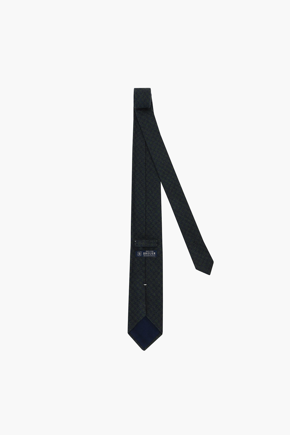 울 실크 혼방 자수 패턴 넥타이 02117H821206