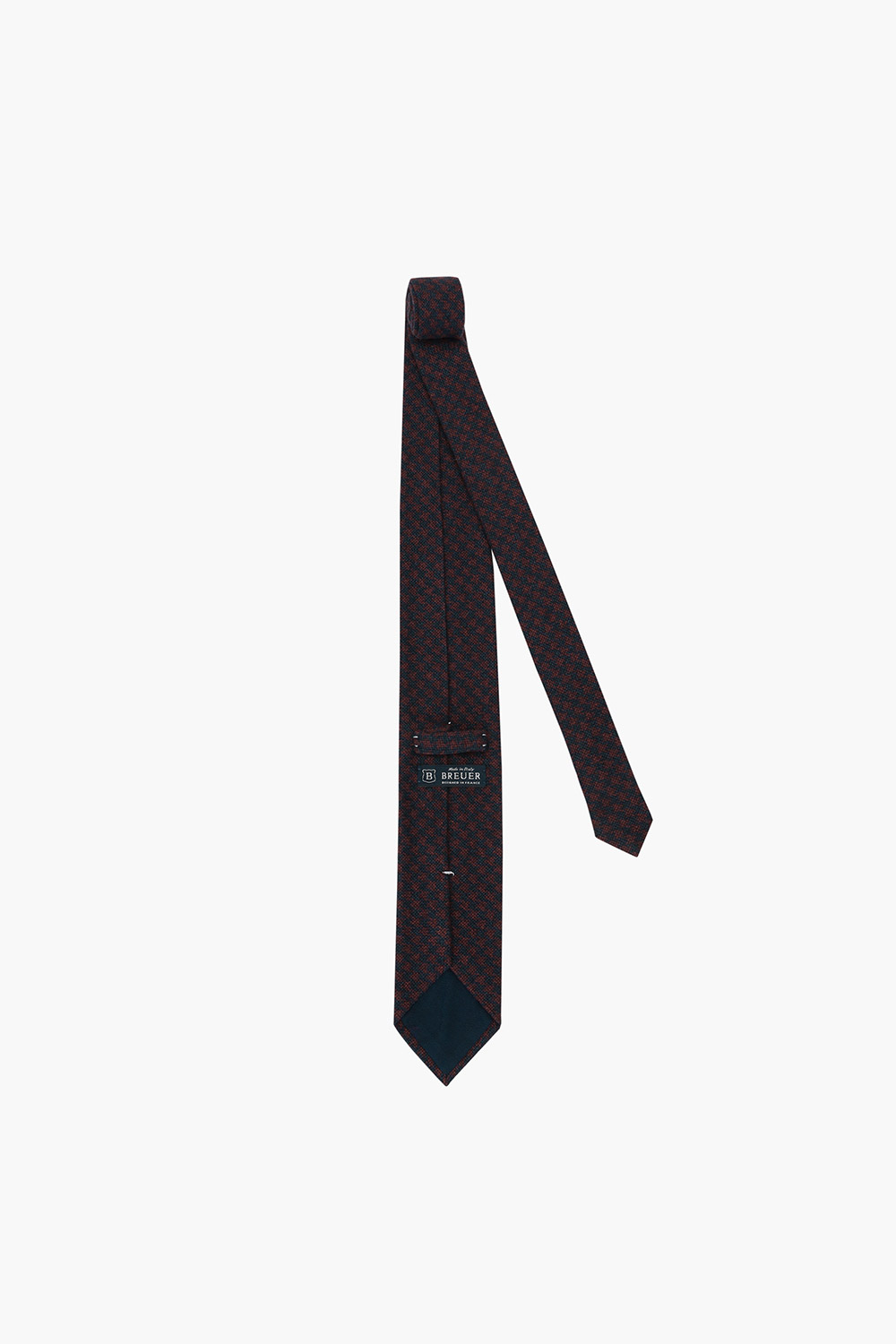 울 실크 혼방 자수 패턴 넥타이 02117H821203