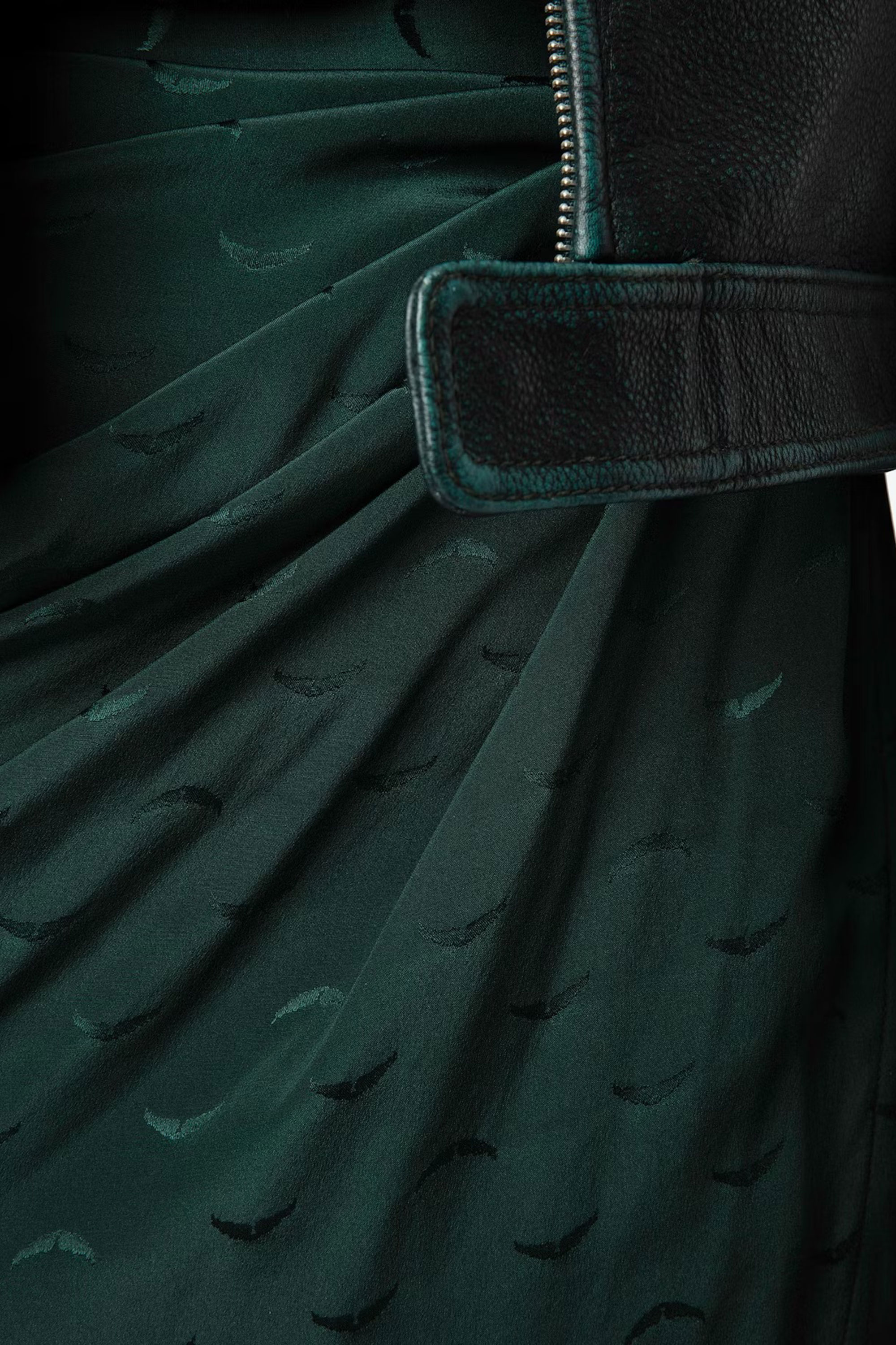 Jamelia Jacquard Wings Silk Skirt