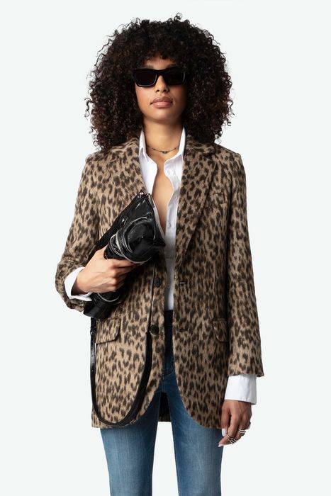 Violet Leopard Jacket