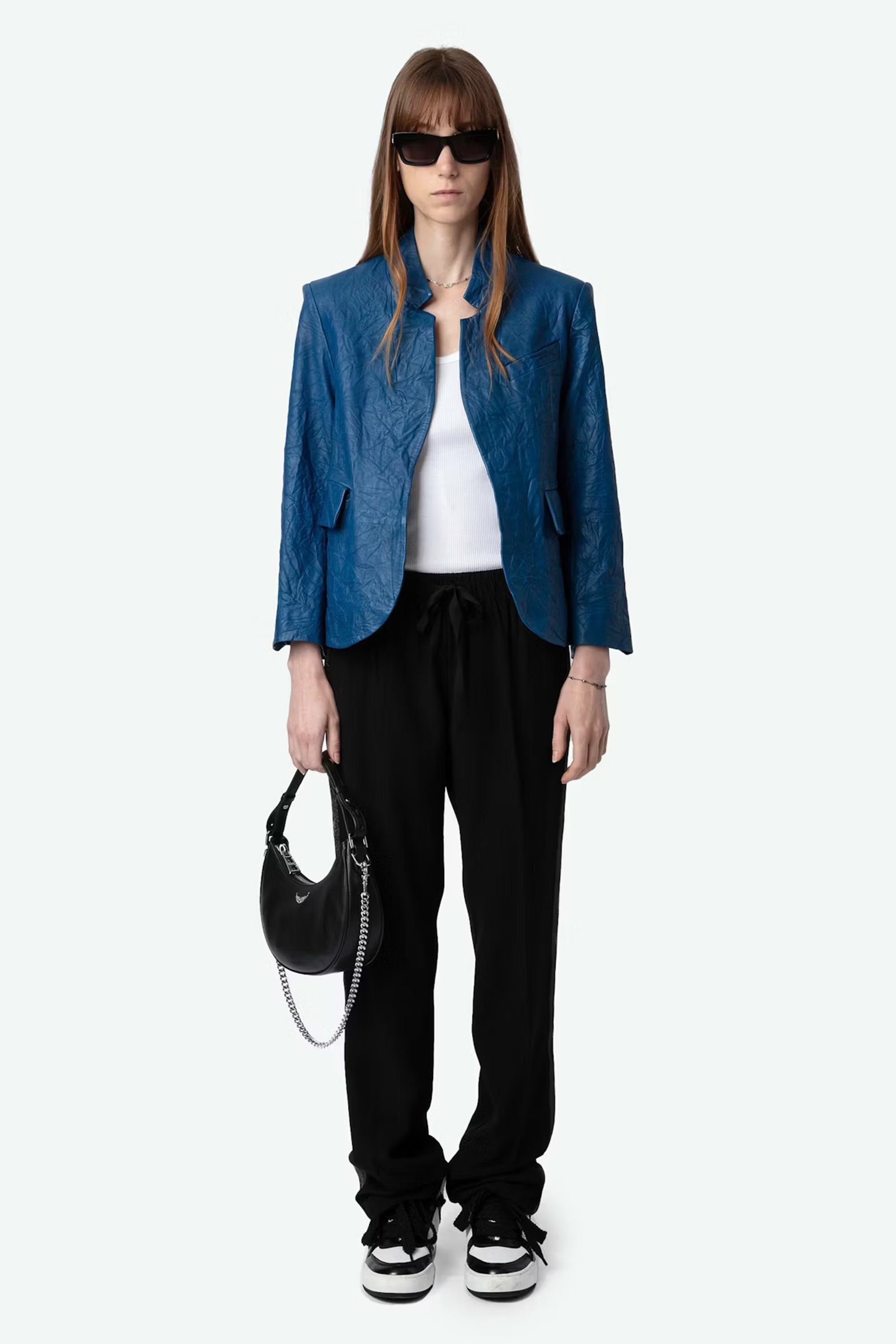 Verys Crinkled Leather Jacket