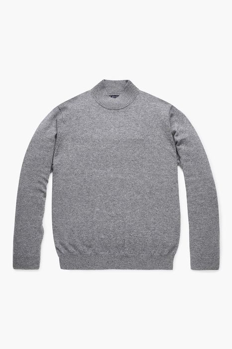 WS 캐시미어 헨리넥 긴소매 니트 4F604GREY