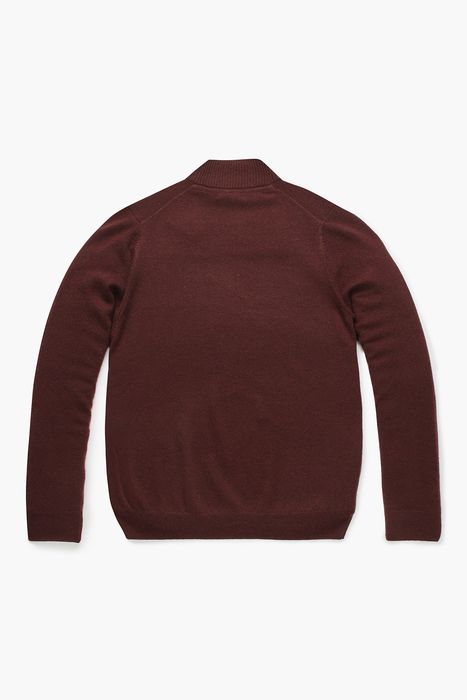 WS 캐시미어 헨리넥 긴소매 니트 4F604BURGUNDY