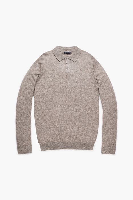 WS 캐시미어 폴로 긴소매 니트 4F603LTBROWN