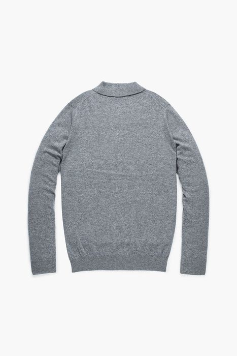 WS 캐시미어 폴로 긴소매 니트 4F602GREY