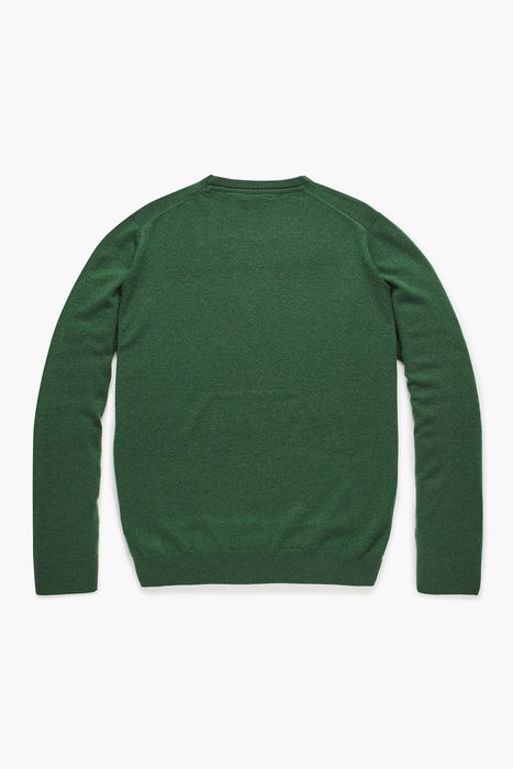 WS 캐시미어 크루넥 긴소매 니트 4F601GREEN