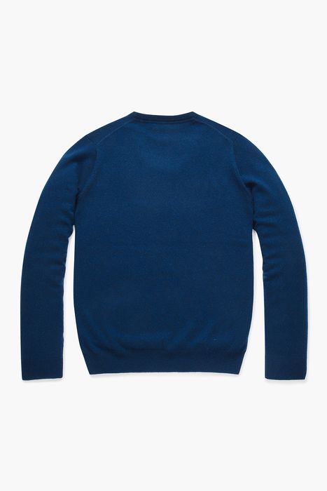 WS 캐시미어 크루넥 긴소매 니트 4F601BLUE