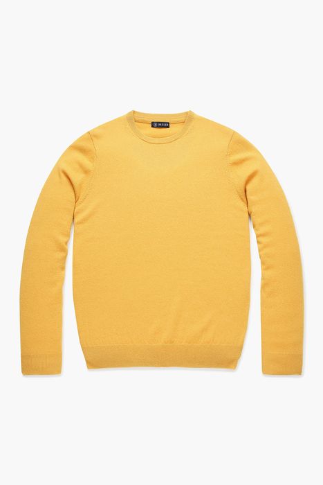 WS 캐시미어 크루넥 긴소매 니트 4F601YELLOW