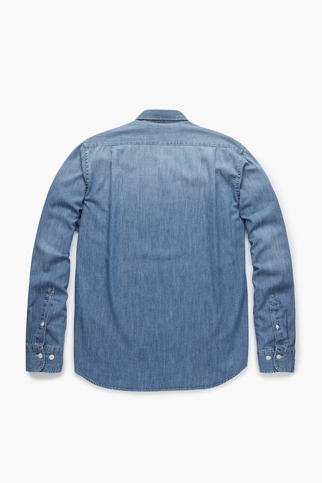 POCKET 중청 데님 버튼 다운 투 포켓 셔츠 BC2401102