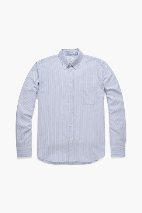 PITT 코튼 스트라이프 버튼 다운 카라 셔츠 BC1200701